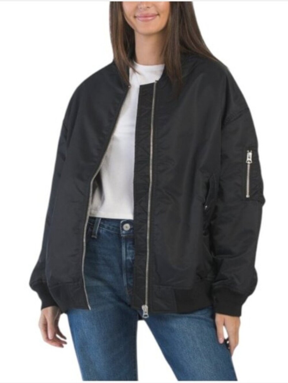 HUDSON Oversized Bomber Jacket Womens Large New With Tags